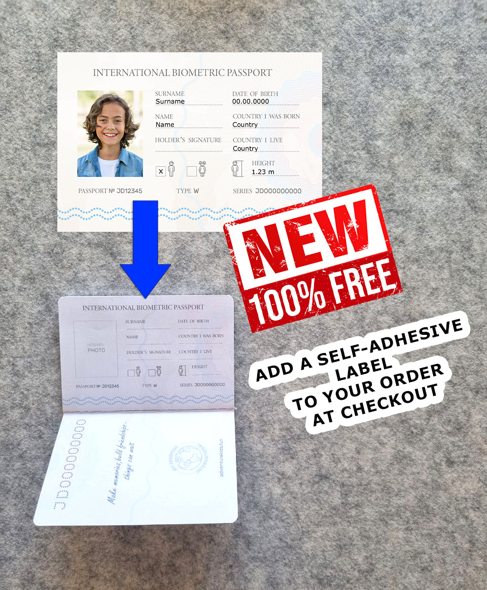 Kids passport RED