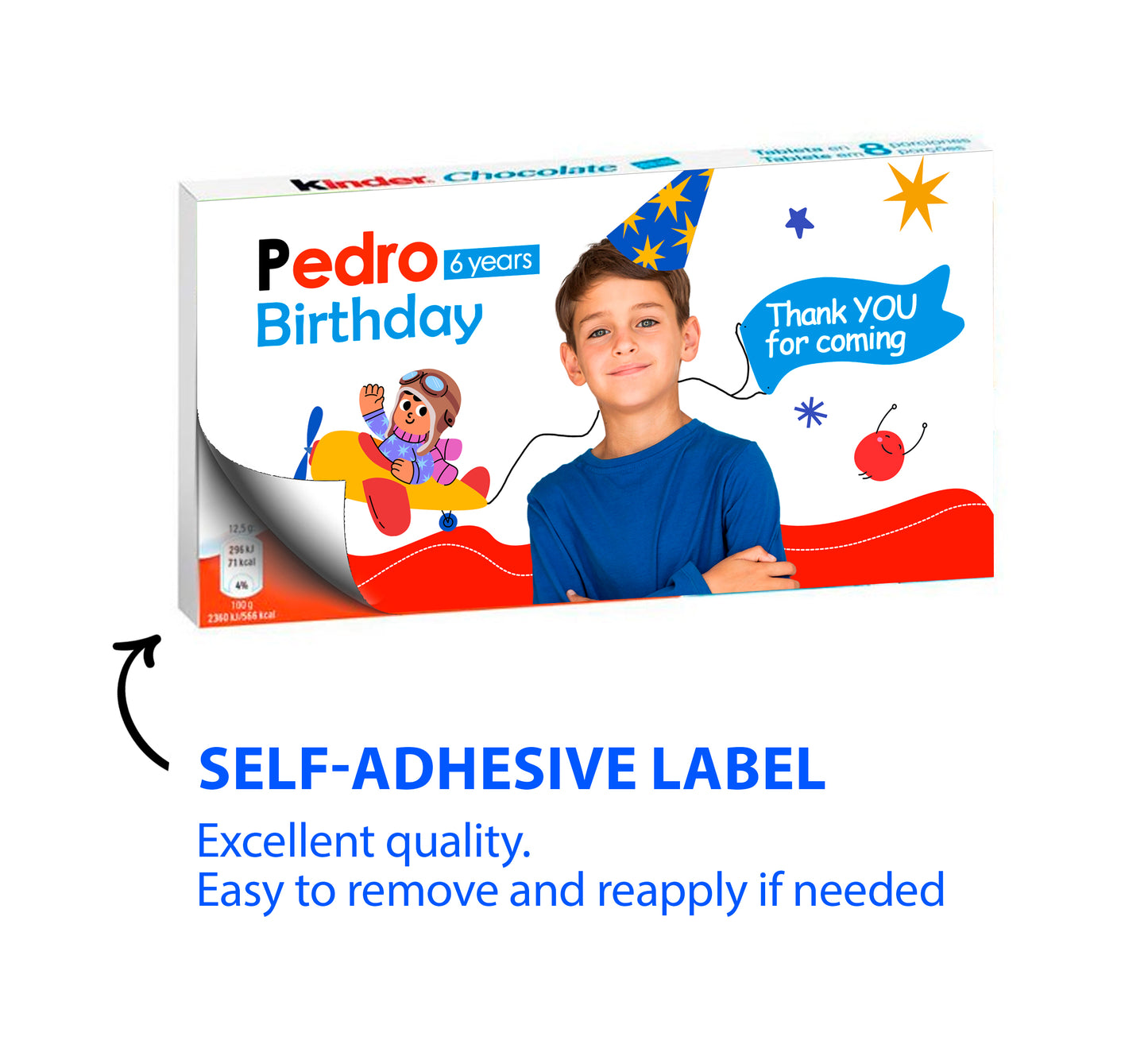 Personalized Stickers for Chocolate Bars
