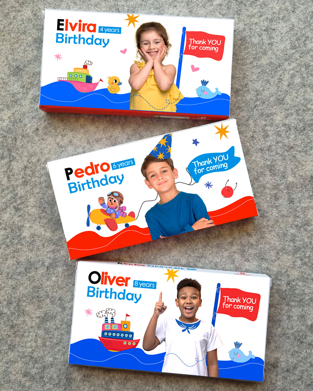 Personalized Stickers for Chocolate Bars