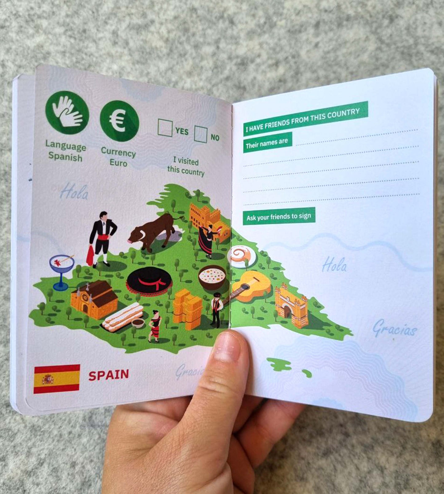 Kids passport RED