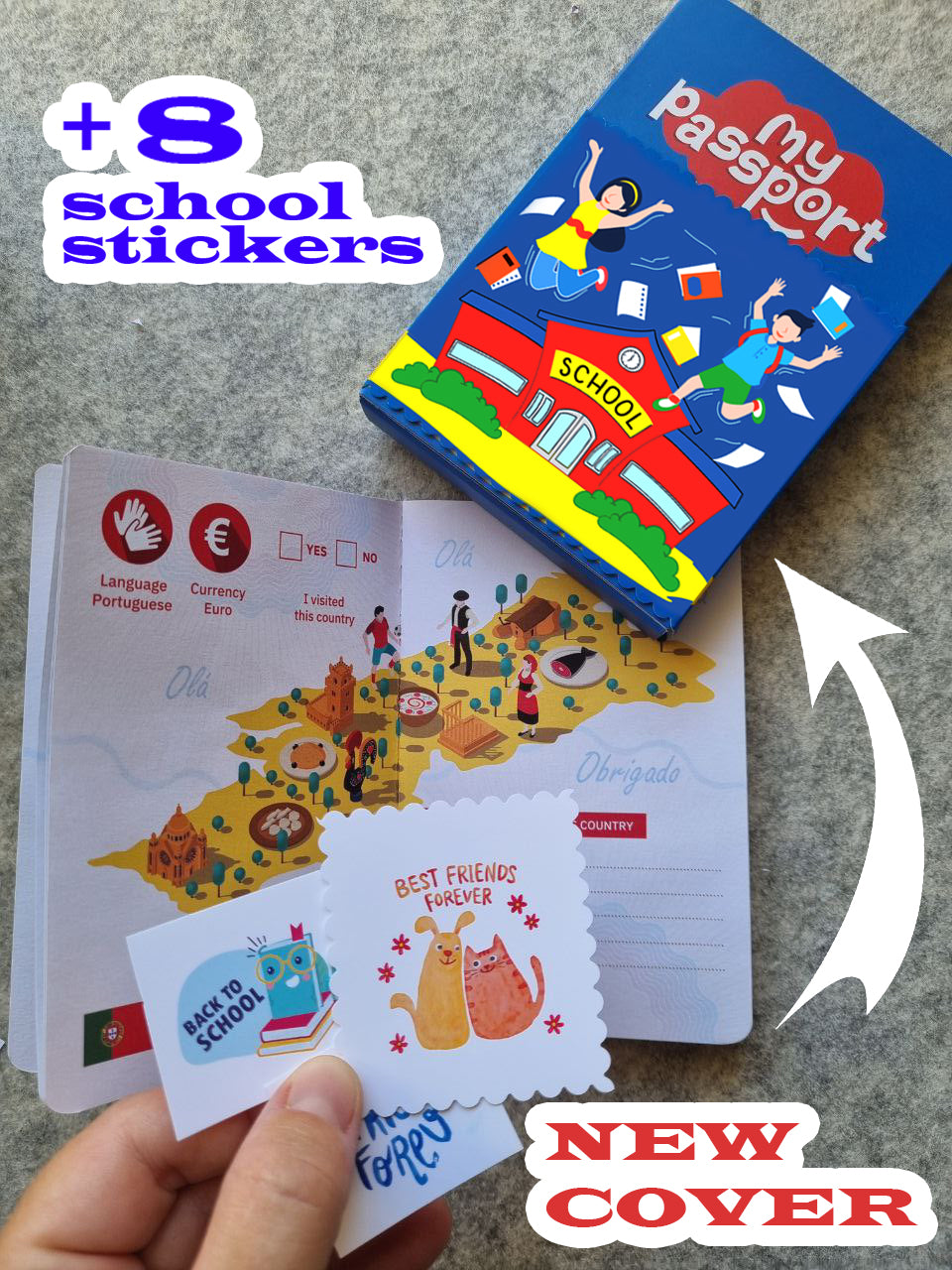 Kids passport RED