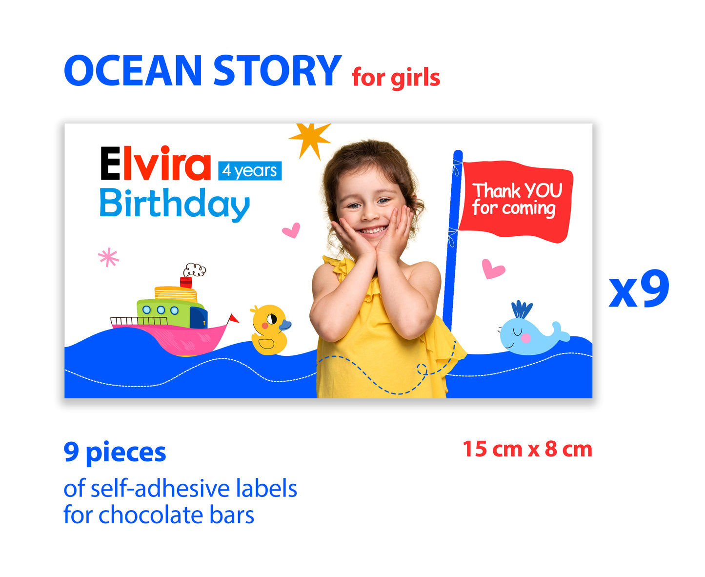 Personalized Stickers for Chocolate Bars