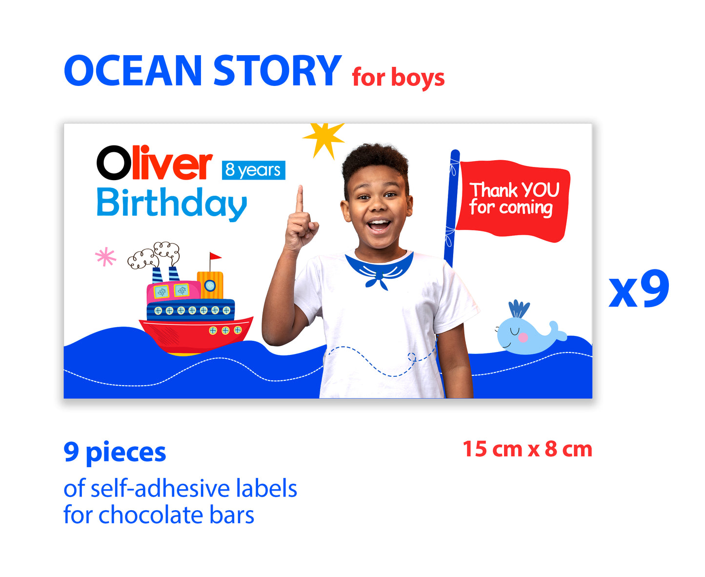 Personalized Stickers for Chocolate Bars