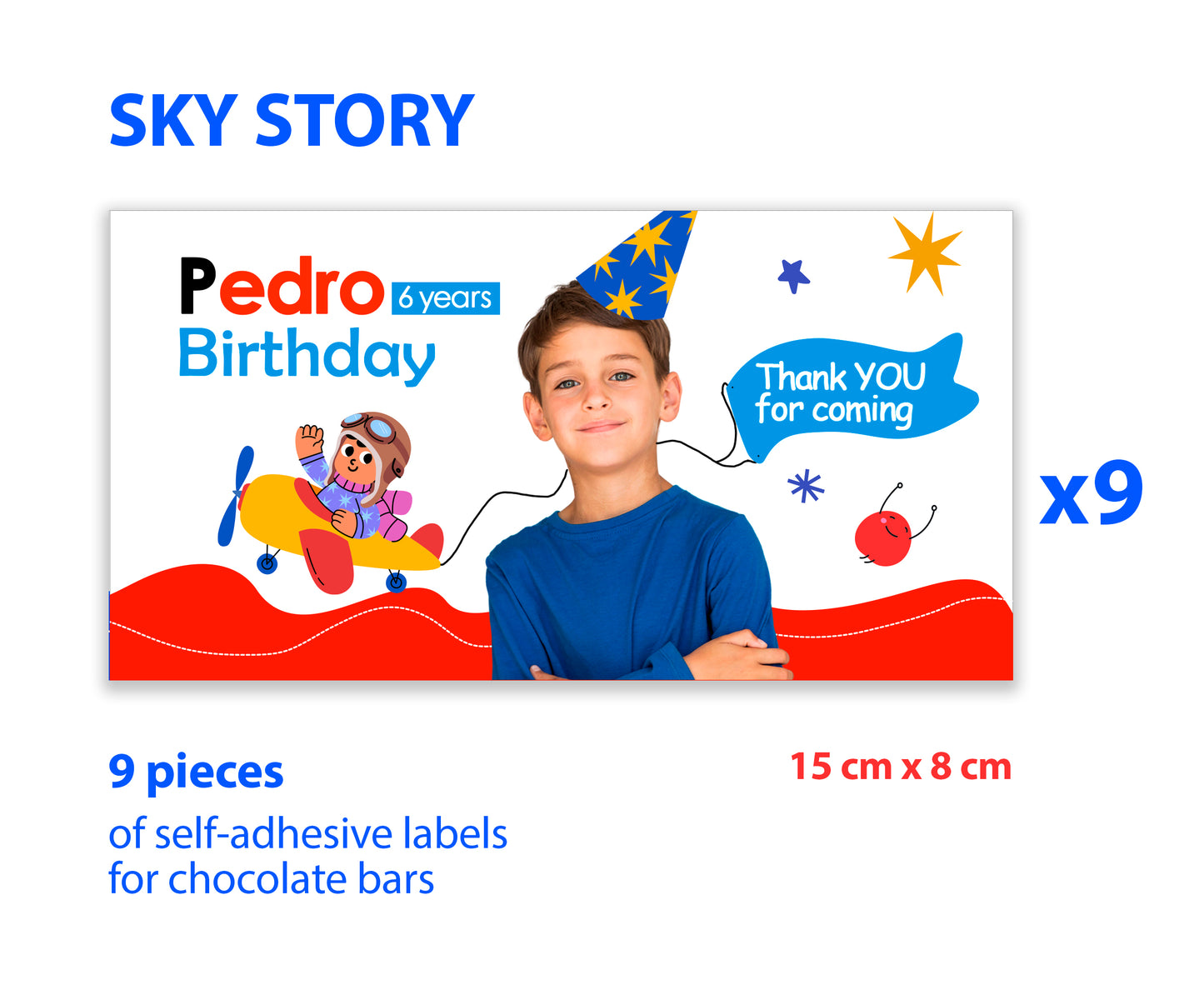 Personalized Stickers for Chocolate Bars
